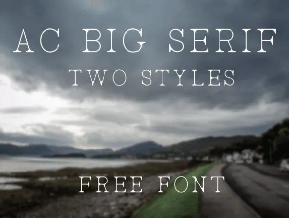 AC Big Serif font