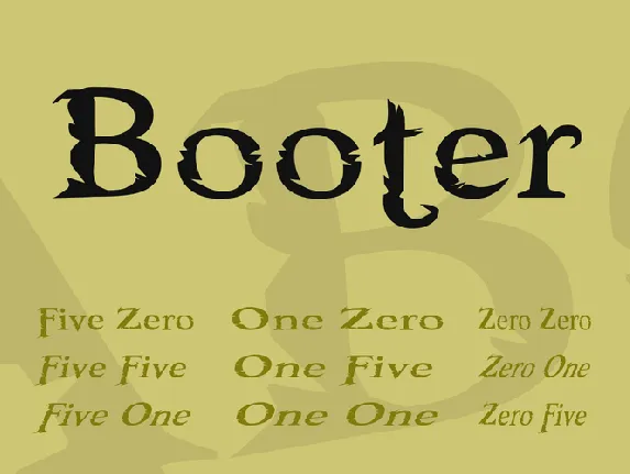 Booter font