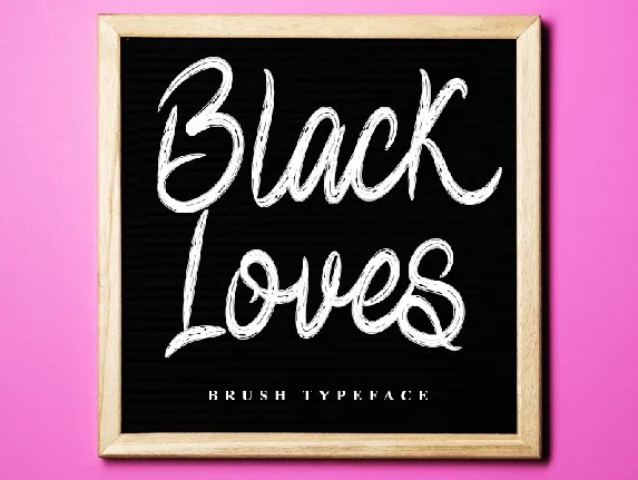 Black Loves font