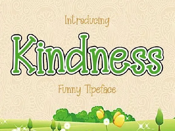 Kindness font