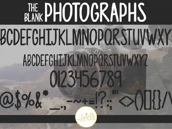 Photographs font