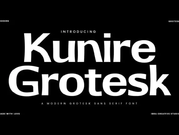 Kunire Grotesk font