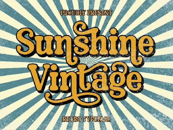 Sunshine Vintage font