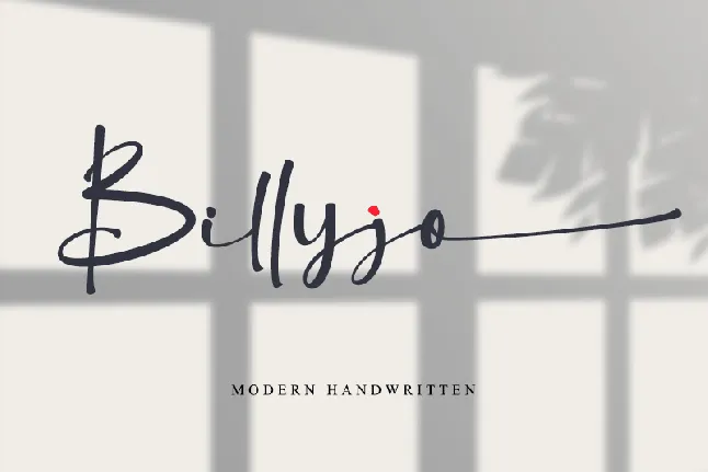 Billyjo - Personal Use font