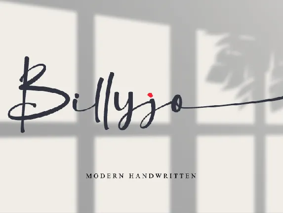 Billyjo - Personal Use font