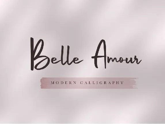 Belle Amour Free font