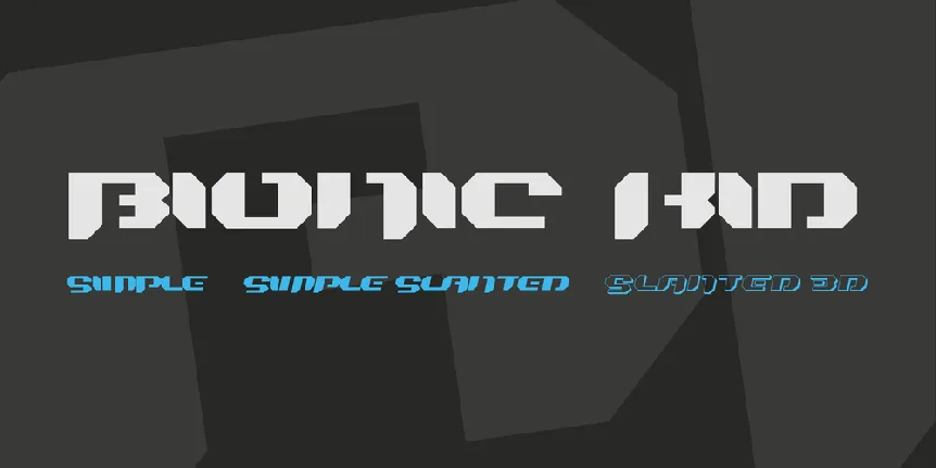 Bionic Kid font