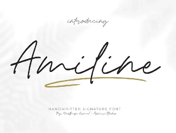 Amiline font