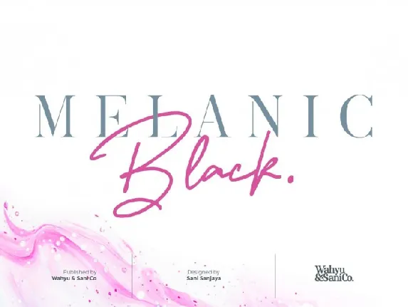 Melanic Black Duo font