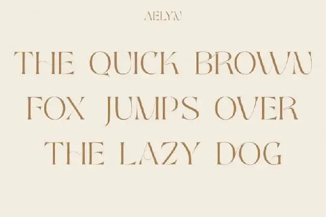 Aelyn Serif font