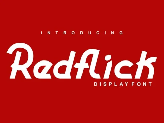 Redflick font