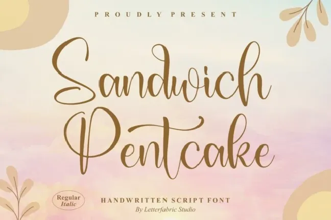 Sandwich Pentcake font