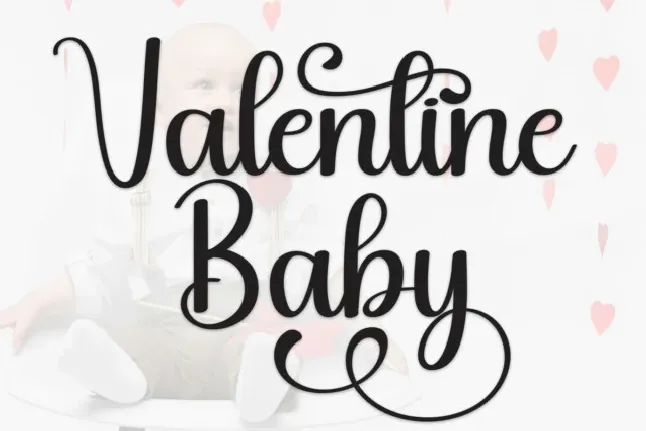 Valentine Baby Script font