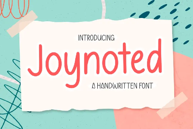 Joynoted Demo font