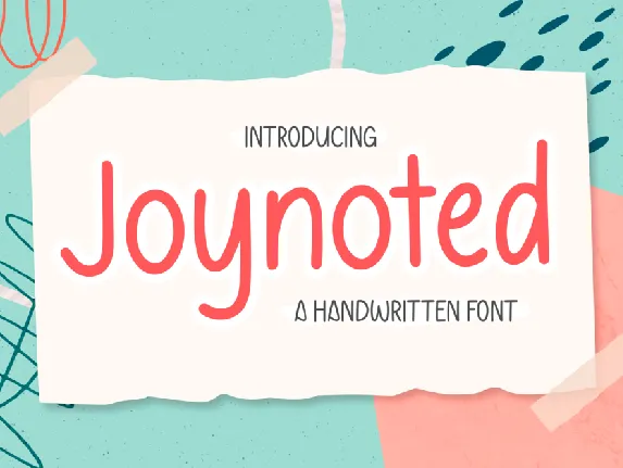 Joynoted Demo font