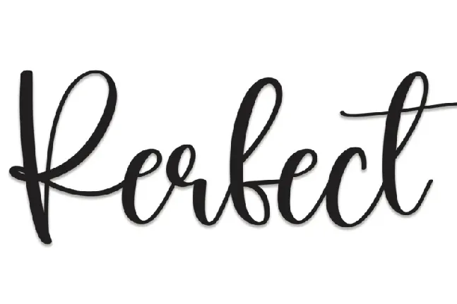 Perfect Script font