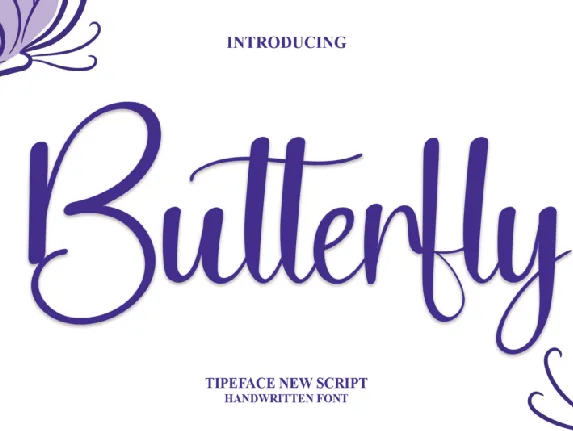 Butterfly Typeface font