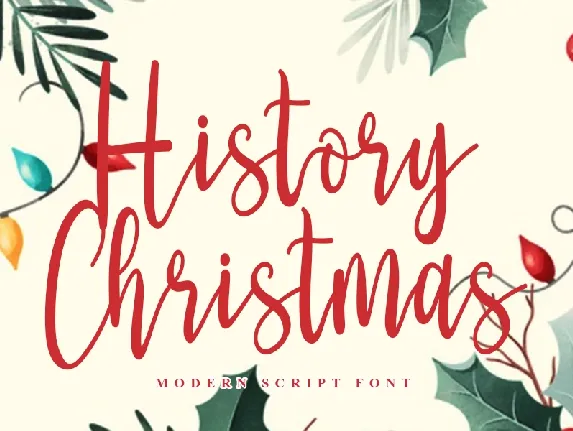 History Chistmas font