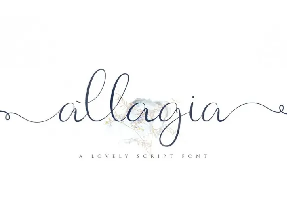 Allagia Script font