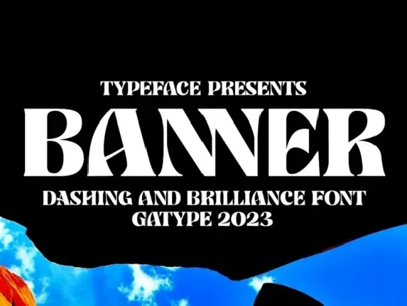 Banner font