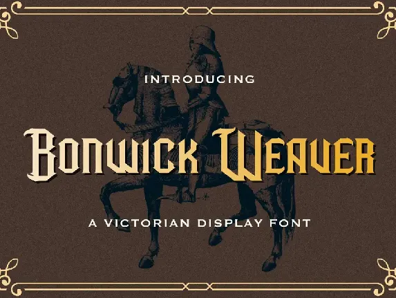 Bonwick Weaver font