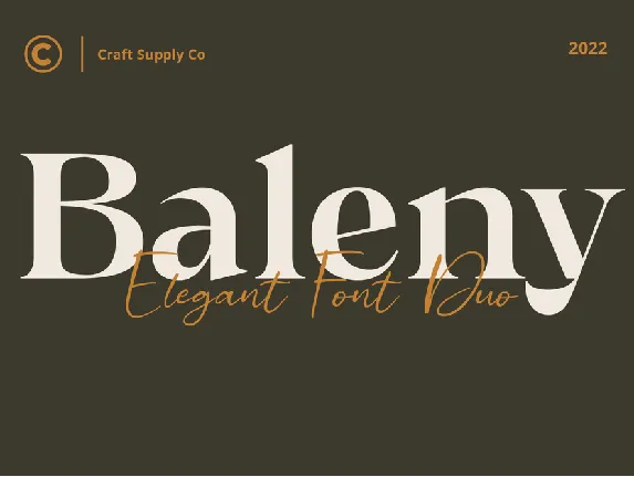 Baleny Serif Free font