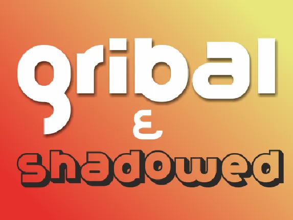 Gribal Demo font