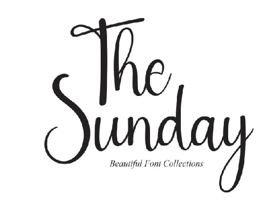 The Sunday font