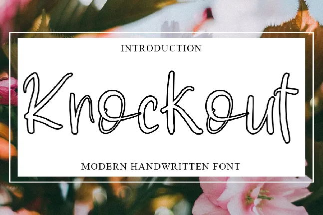 Knockout font