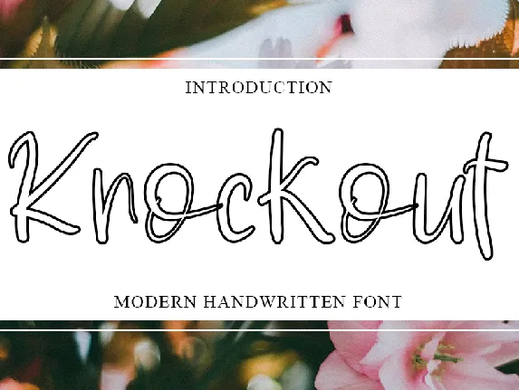 Knockout font