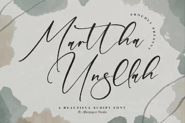 Marttha Unsllah font