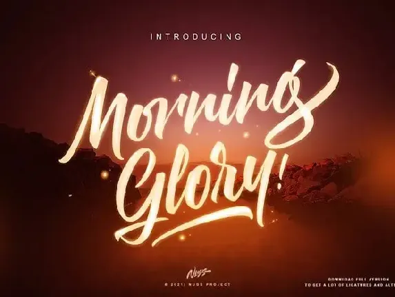 Morning Glory Bold Script font