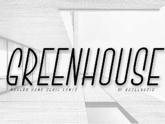 GREENHOUSE font