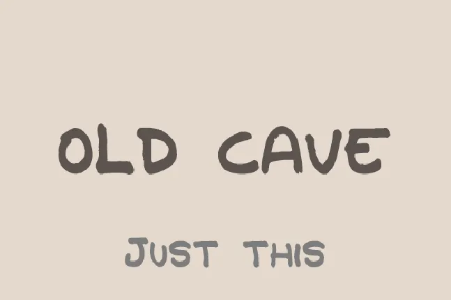 Old Cave font