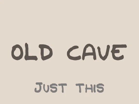 Old Cave font