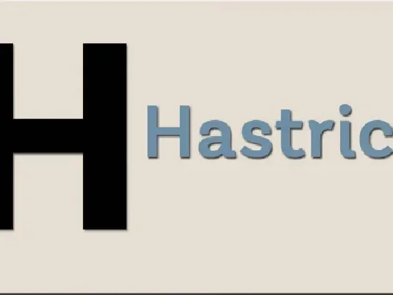 Hastrico DT Family font