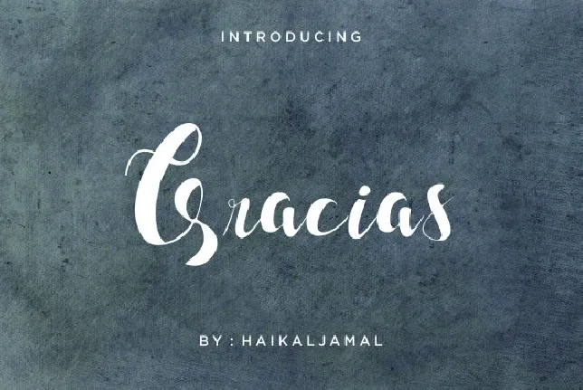 Gracias Script font