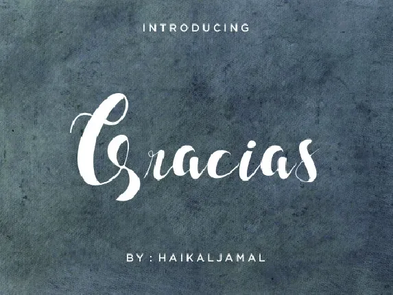 Gracias Script font