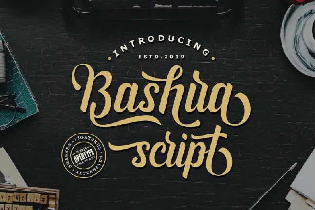 Bashira Script font