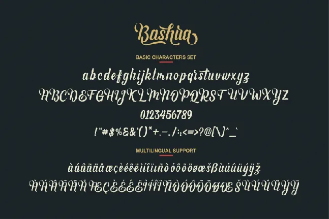 Bashira Script font