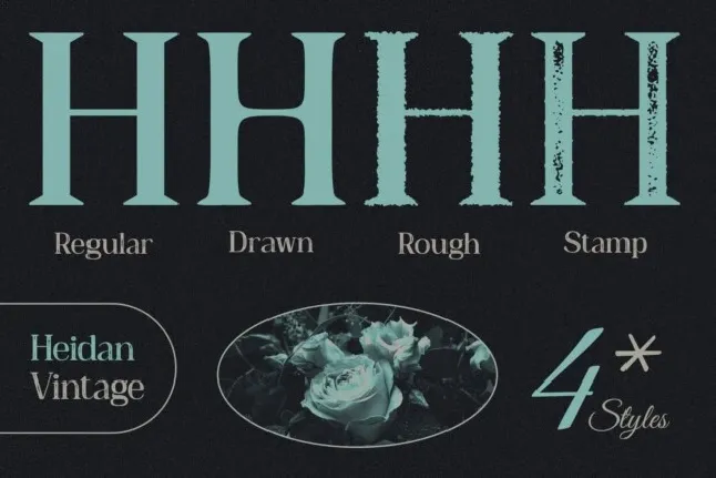 Heidan Rounded Vintage font