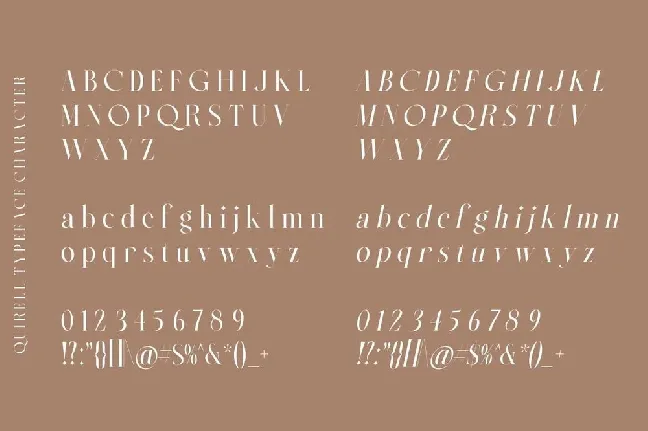 Quirell font