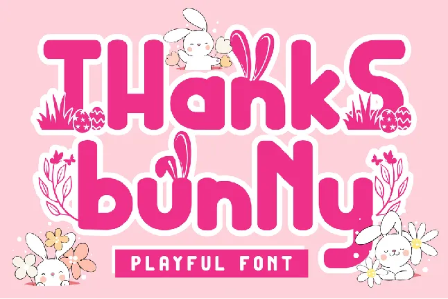 Thanks Bunny font