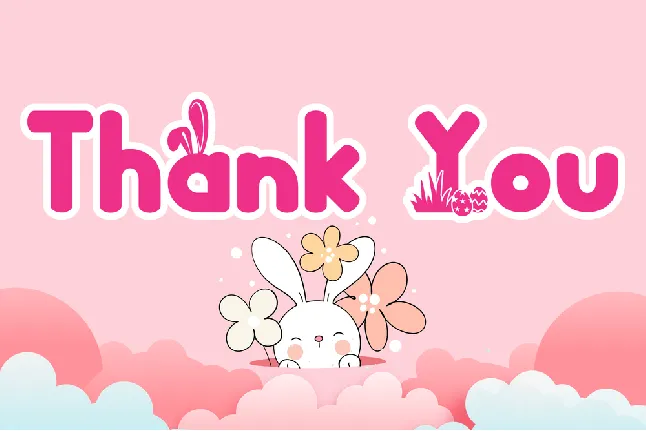 Thanks Bunny font