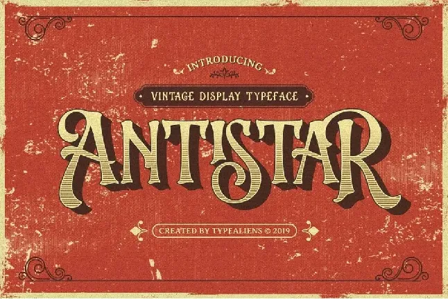 Antistar font