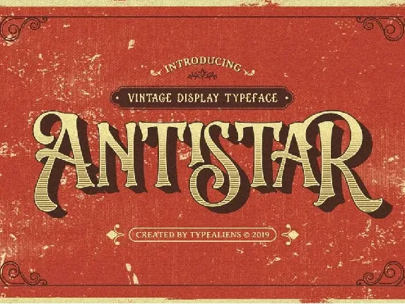 Antistar font