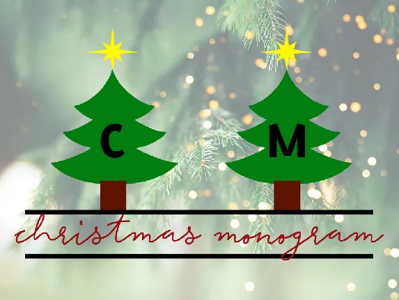 Christmas Monogram font