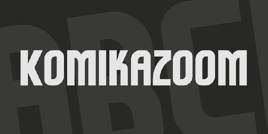 Komikazoom font