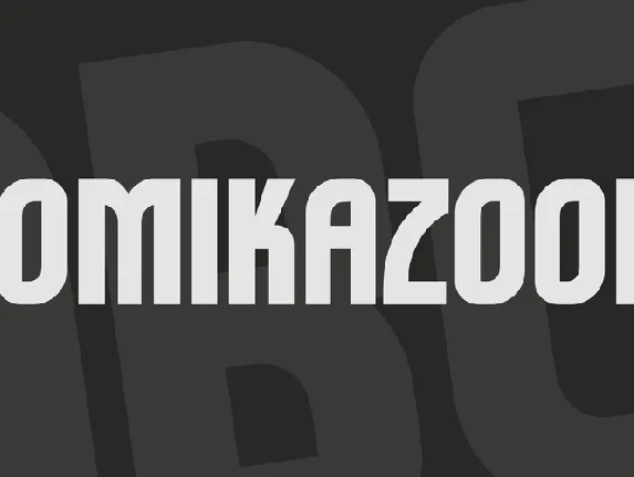 Komikazoom font