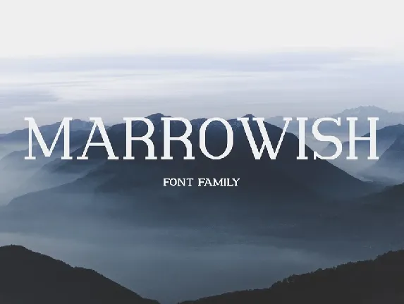 Marrowish Slab Serif font